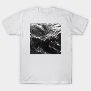 Black and white Rock formation T-Shirt